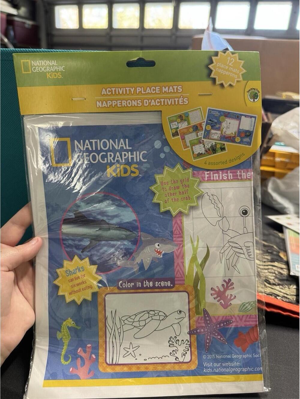 National Geographic Kids Activity Place Mats 12 Pack